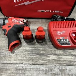 AS-IS Milwaukee FUEL 12-Volt Lithium-Ion Brushless Cordless 1/4 in. Hex 2-Speed Screwdriver Kit