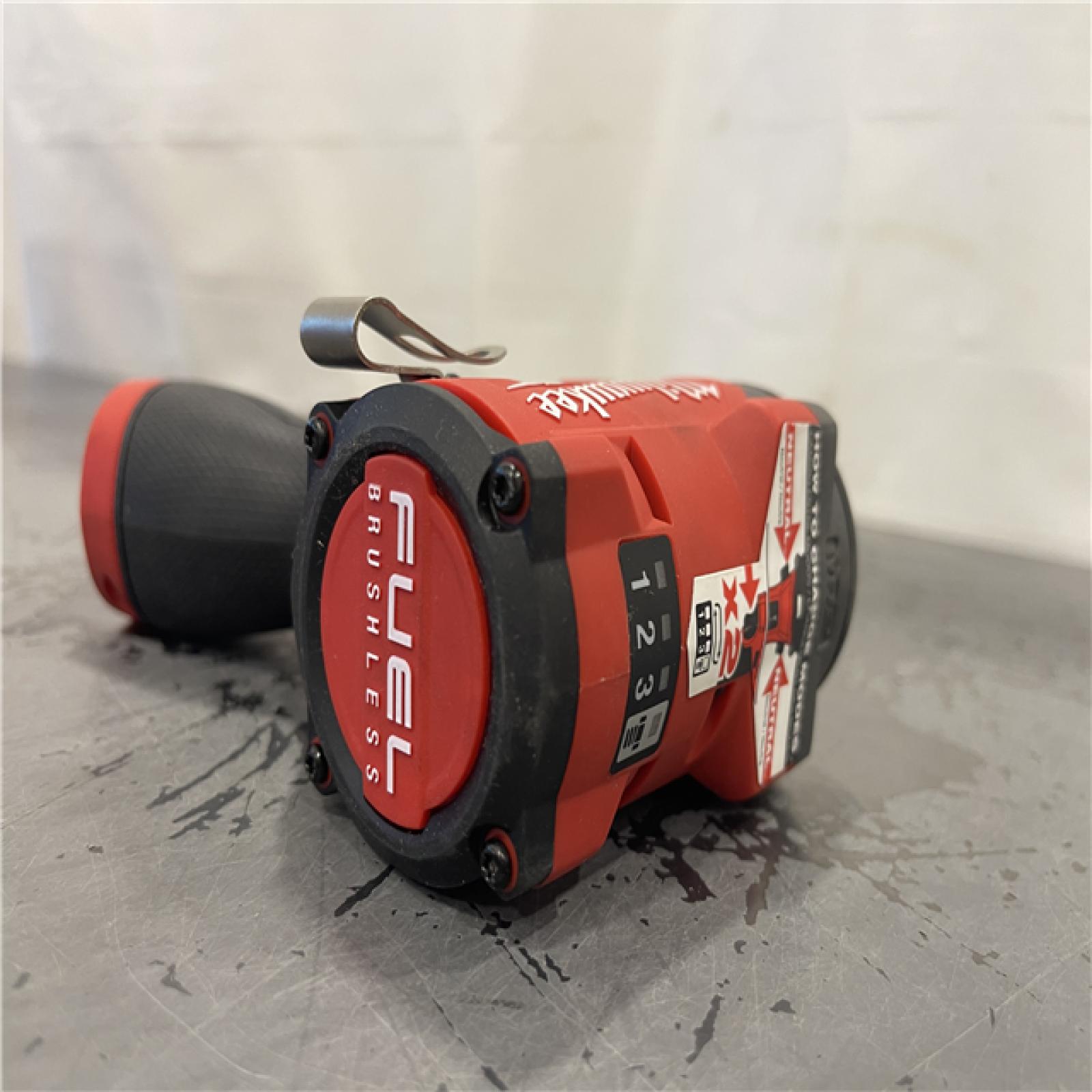 AS-IS- Milwaukee M12 FUEL 12V Lithium-Ion Brushless Cordless Stubby 3/8 in. Impact Wrench (Tool-Only)