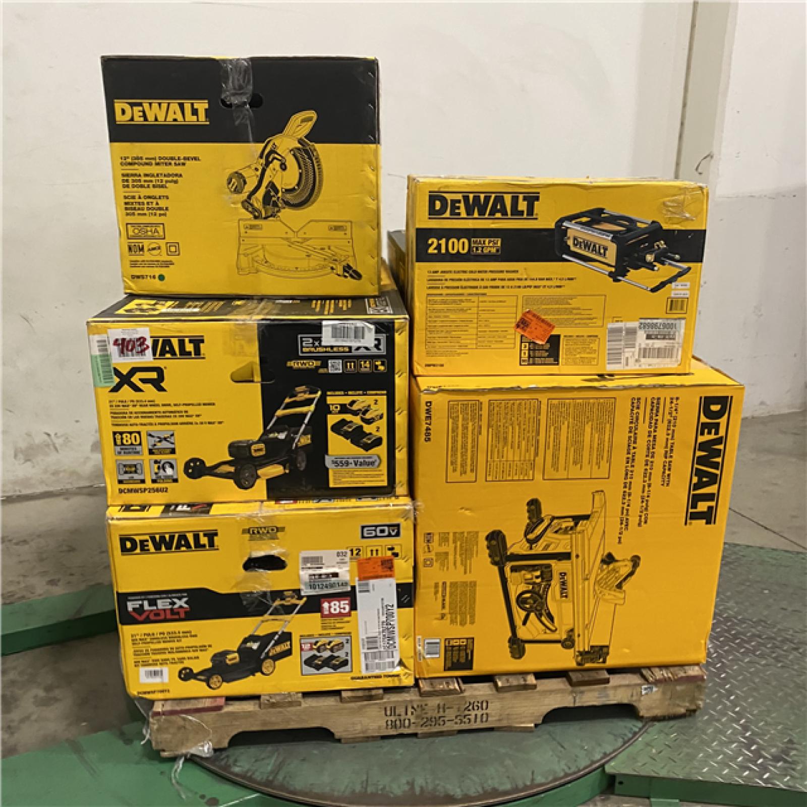 Dallas Location - As-Is DEWALT Tool Pallet