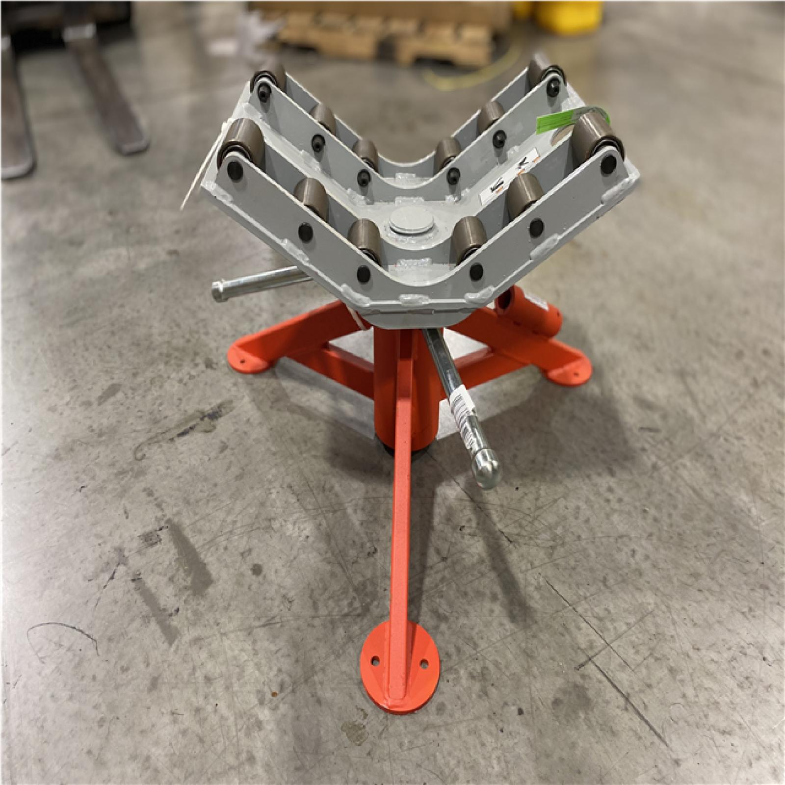 DALLAS LOCATION- AS IS RIGID 16 in.-31 in. Pipe Capacity Pipe Stand with Heavy-Duty Rollers