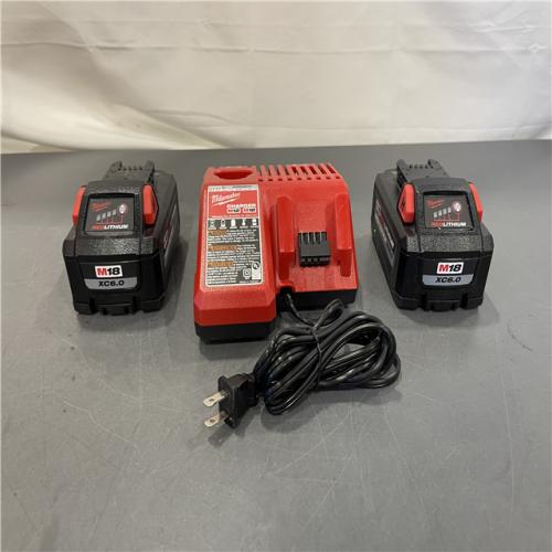 AS-IS - Milwaukee 18-Volt Lithium-Ion High Output Starter Kit with Two 6.0 Ah Battery and Charger