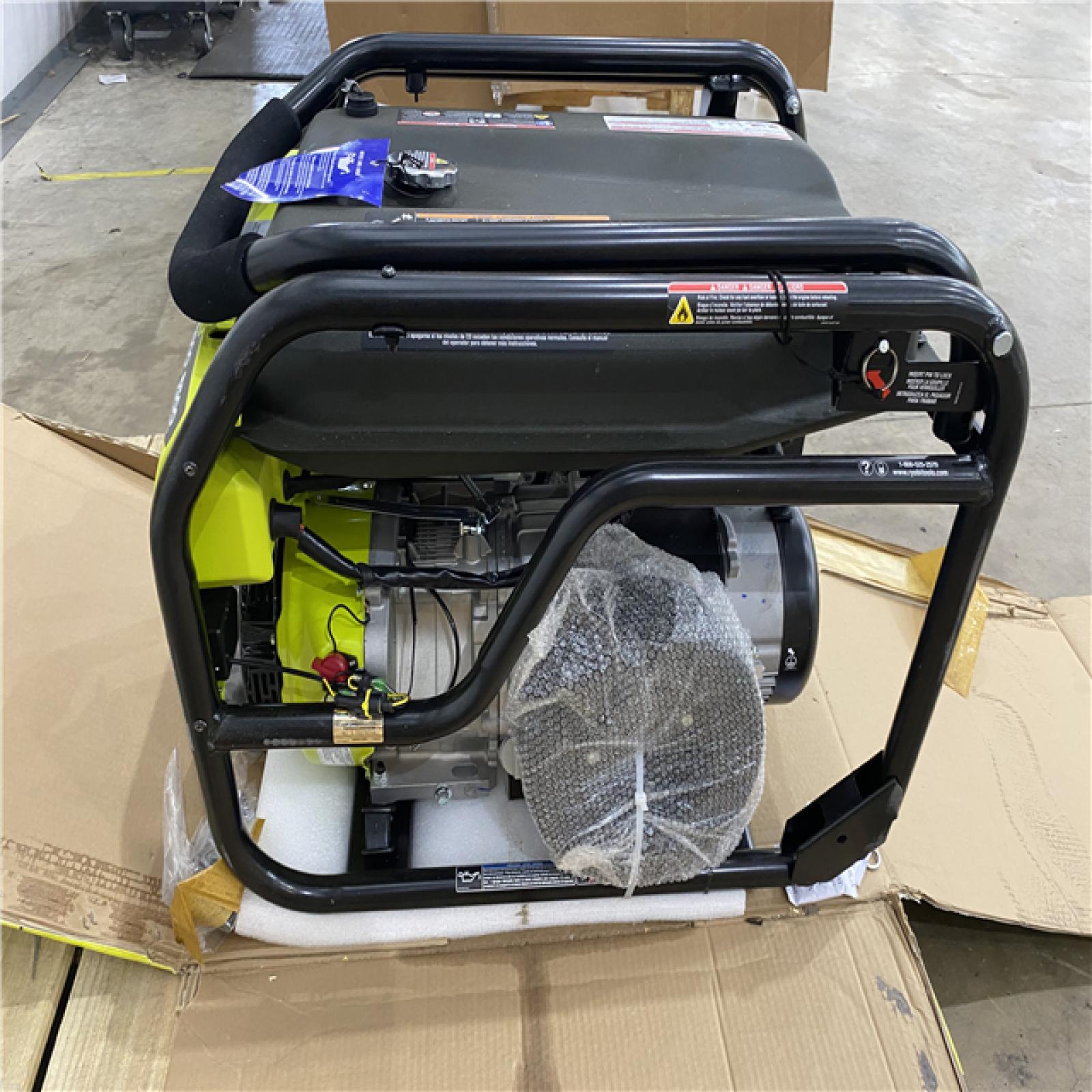 Houston Location - AS-IS Ryobi 6,800 Running Watts Generator