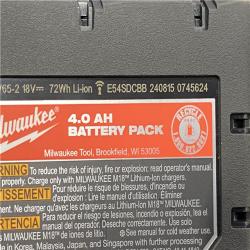 AS-IS Milwaukee 12/18V Lithium-Ion Cordless 3/8 in. Ratchet and 1/2 in. High Torque Impact Wrench with Friction Ring Combo Kit