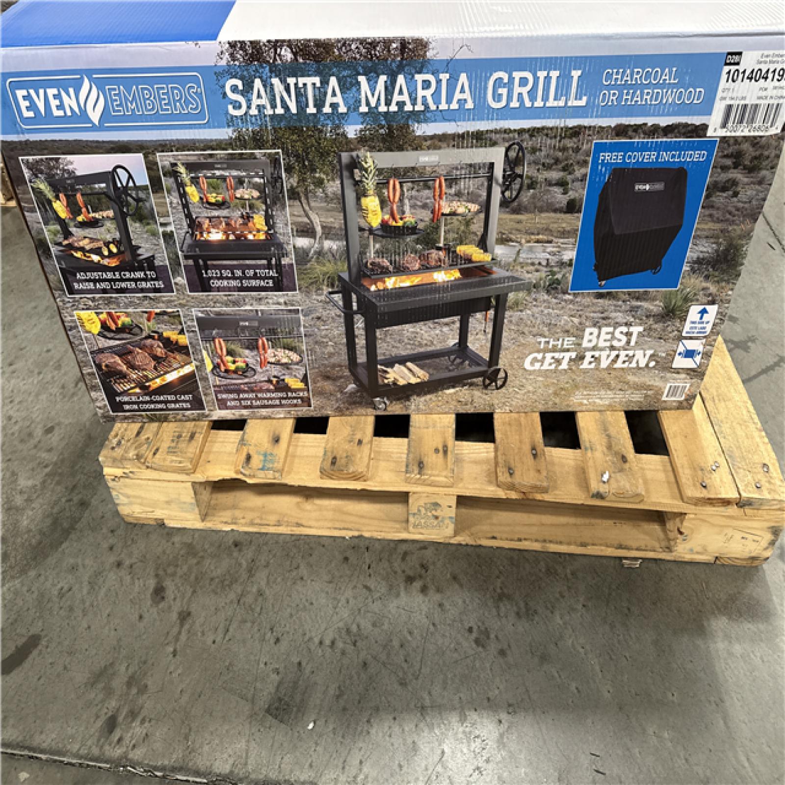 California AS-IS Santa Maria Grill Charcoal or Hardwood (Damaged Box)