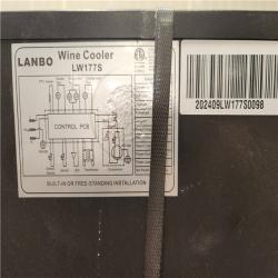 Phoenix Location LANBO 23 in. 171-Bottle Stainless Steel Single Zone Wine Refrigerator