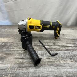 AS-IS DEWALT 20-Volt MAX Cordless Brushless 4-1/2 in. Angle Grinder with Slide Switch (Tool Only)