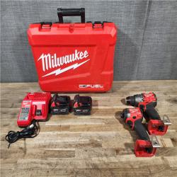 HOUSTON LOCATION - AS-IS Milwaukee FUEL 18V Lithium-Ion Brushless Cordless Hammer Drill and Impact Driver Combo Kit