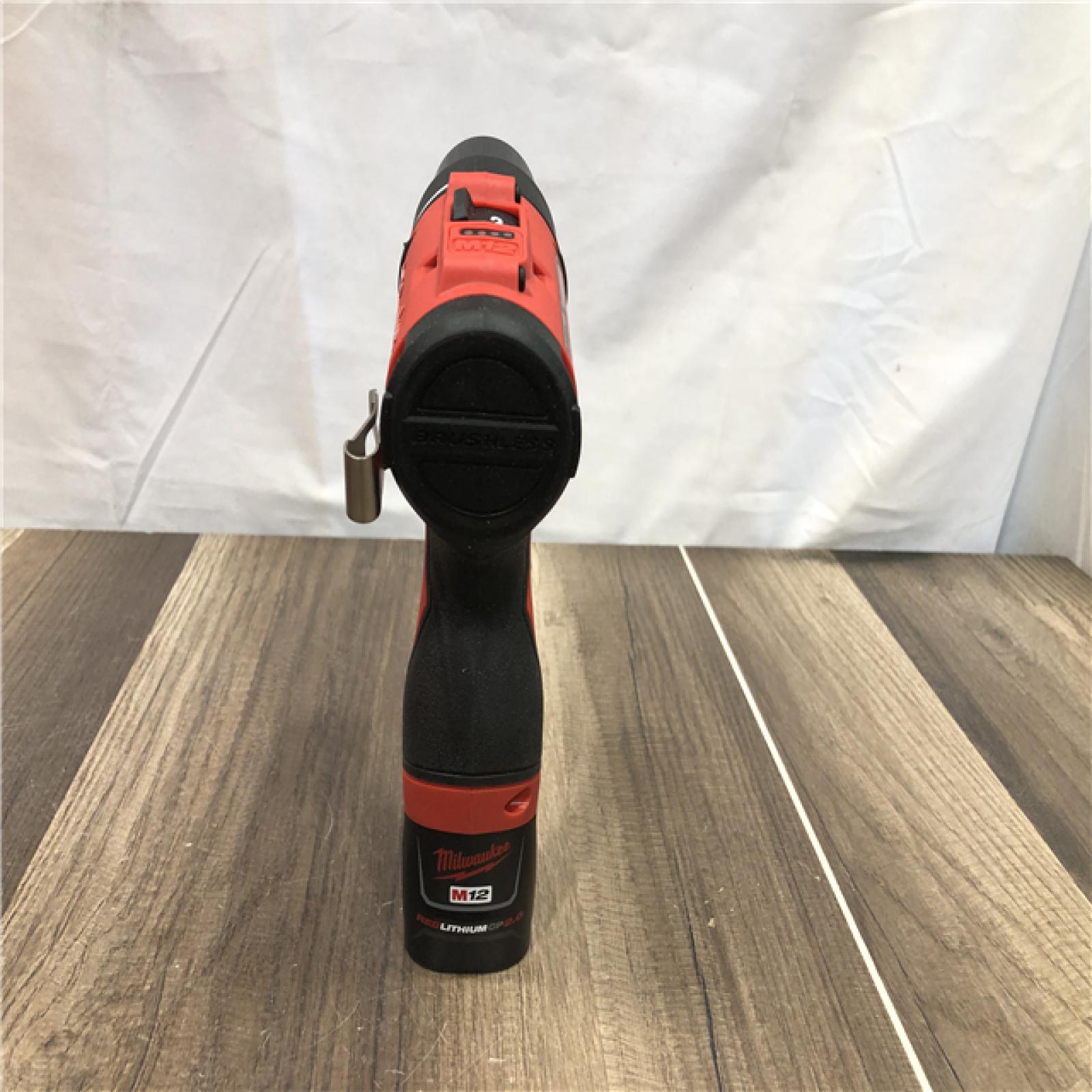 AS-IS Milwaukee 12-Volt Lithium-Ion Brushless Cordless Subcompact Brushless Drill Driver Kit