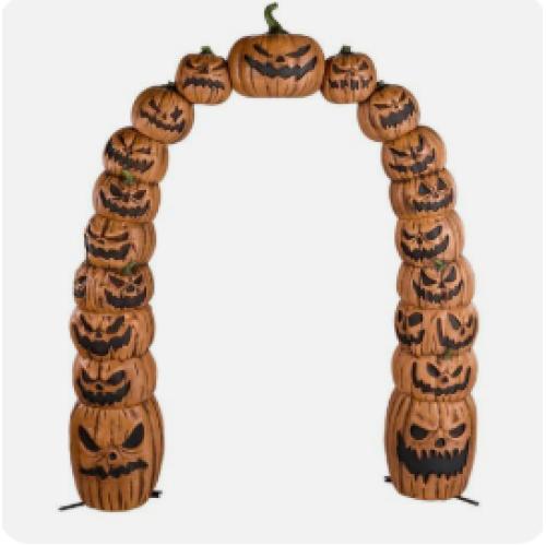 DALLAS LOCATION - 7.5ft.Halloween Classics Jack-O-Lantern Archway