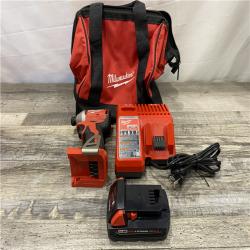 AS-IS Milwaukee 18-Volt Lithium-Ion Compact Brushless Cordless 1/4 in. Impact Driver Kit