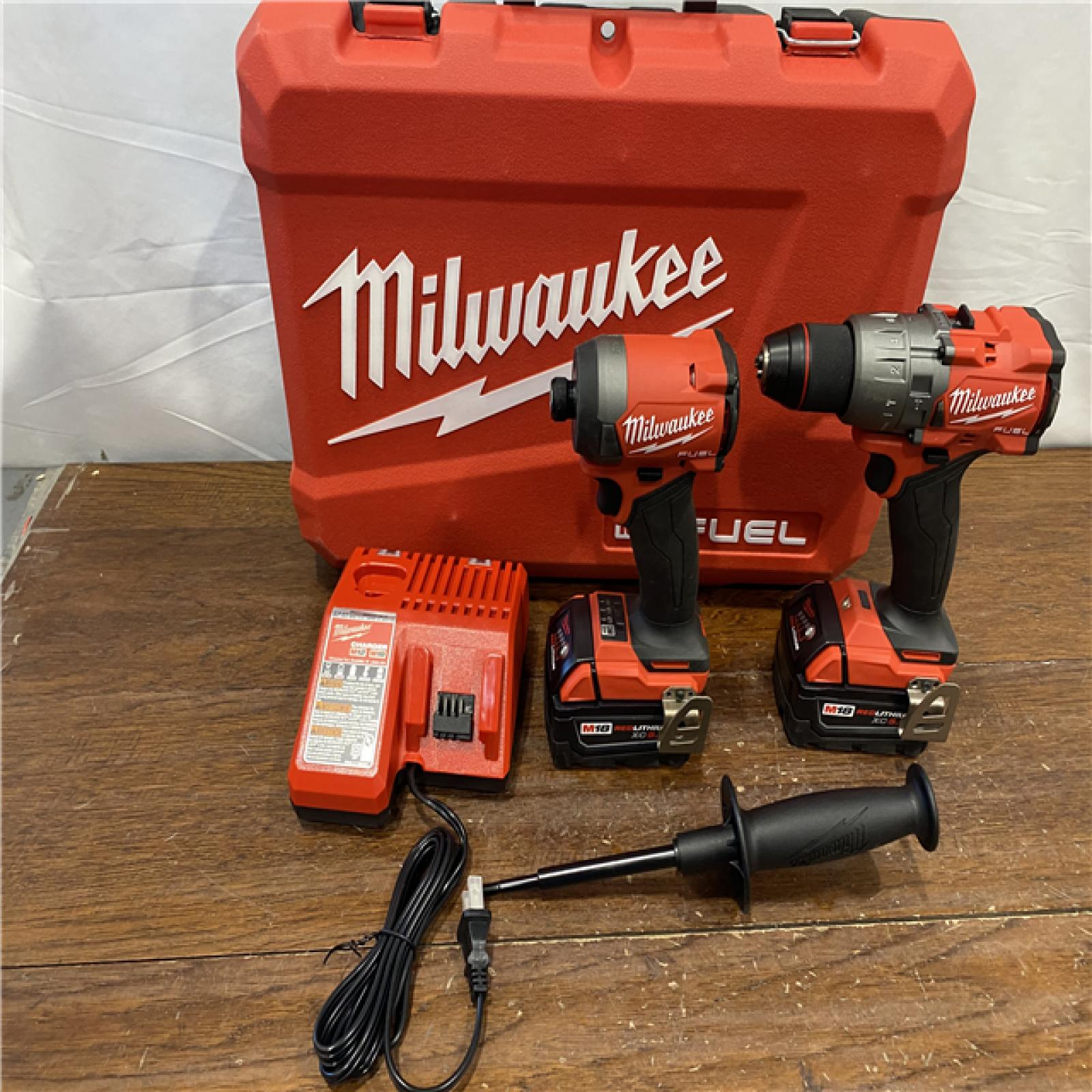 AS-IS M18 FUEL 18V Lithium-Ion Brushless Cordless Hammer Drill and Impact Driver Combo Kit (2-Tool) with 2 Batteries