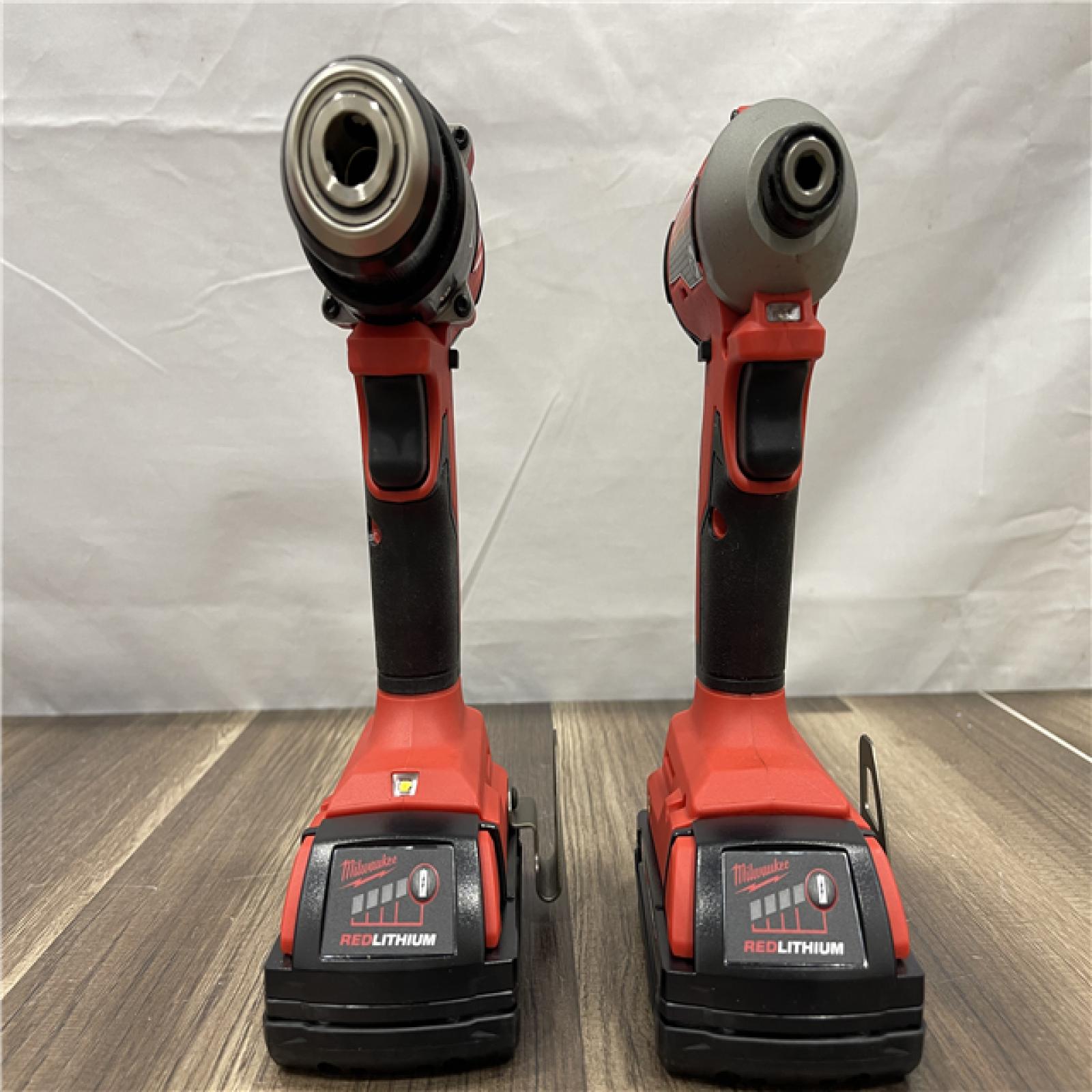 AS-IS Milwaukee 18V Lithium-Ion Brushless Cordless Compact Drill/Impact Combo Kit