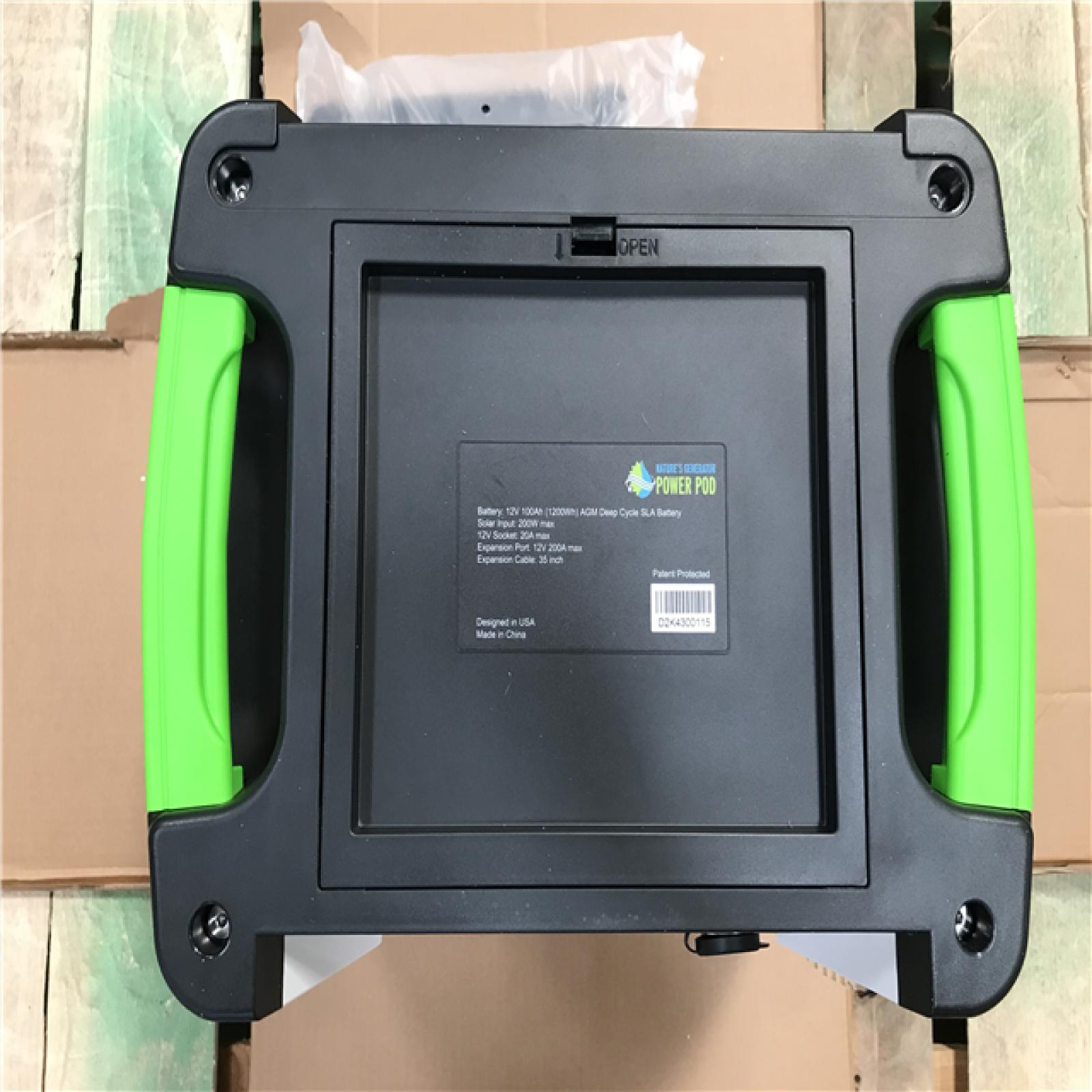 CALIFORNIA AS-IS Natures Generator Power Pod