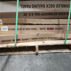 Phoenix Mixed Aria Railing Aluminum Preassembled Deck Railing - Black Pallet of 11