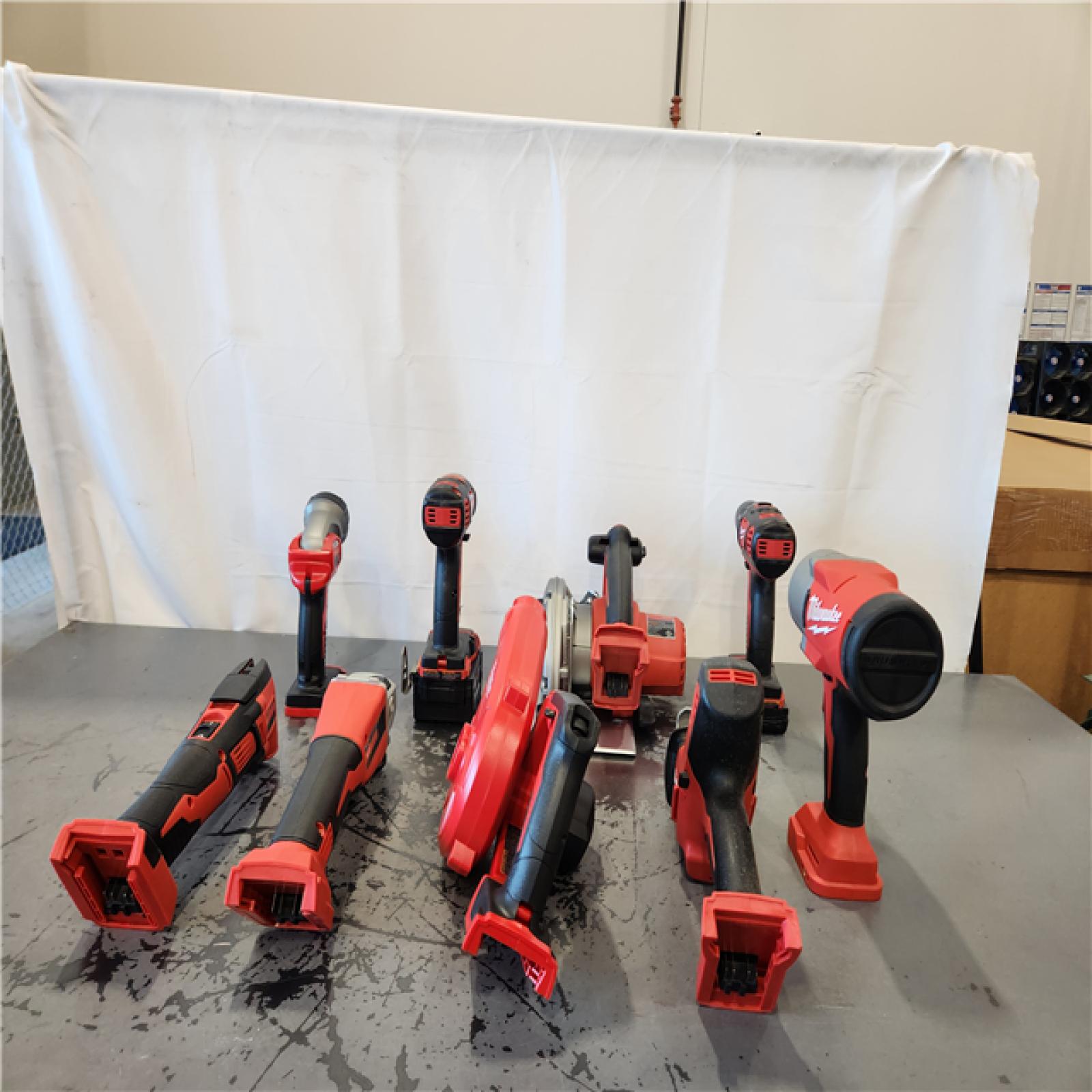 AS-IS- NEW M18 18-Volt Lithium-Ion Cordless Combo Kit 9-Tool with 2-Batteries  Charger and Tool Bag