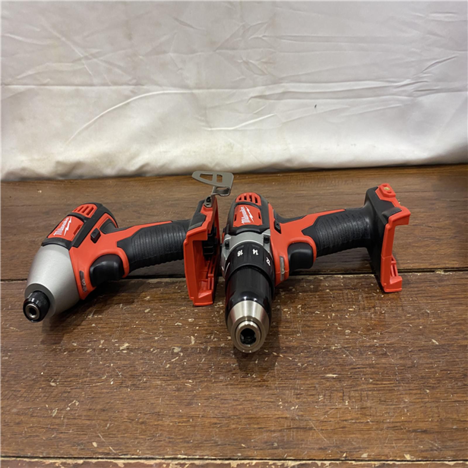 AS-IS Milwaukee M18 18V Cordless Brushed 2 Tool Drill/Driver and Impact Driver Kit
