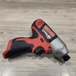 AS-IS Milwaukee 2494-22 M12 Cordless 3/8 Drill / Driver and 1/4 Hex Impact Driver Kit