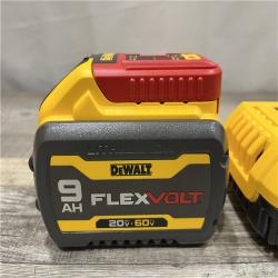 AS-IS DEWALT 20V/60V MAX FLEXVOLT Lithium-Ion 9.0Ah Battery and Charger Starter Kit