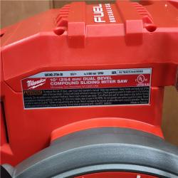 HOUSTON LOCATION - AS-IS (APPEARS LIKE NEW) Milwaukee M18 FUEL Brushless Cordless 10 in. Dual Bevel Sliding Compound Miter Saw (Tool-Only)