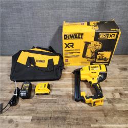 HOUSTON LOCATION - AS-IS DeWALT DCN681D1 20V MAX 18ga Cordless Brushless Narrow Crown Stapler Kit w/ BATTERY & CHARGER