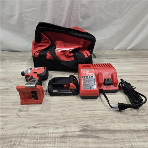 AS-IS Milwaukee M18 Compact 1/4  Hex Impact Driver Kit