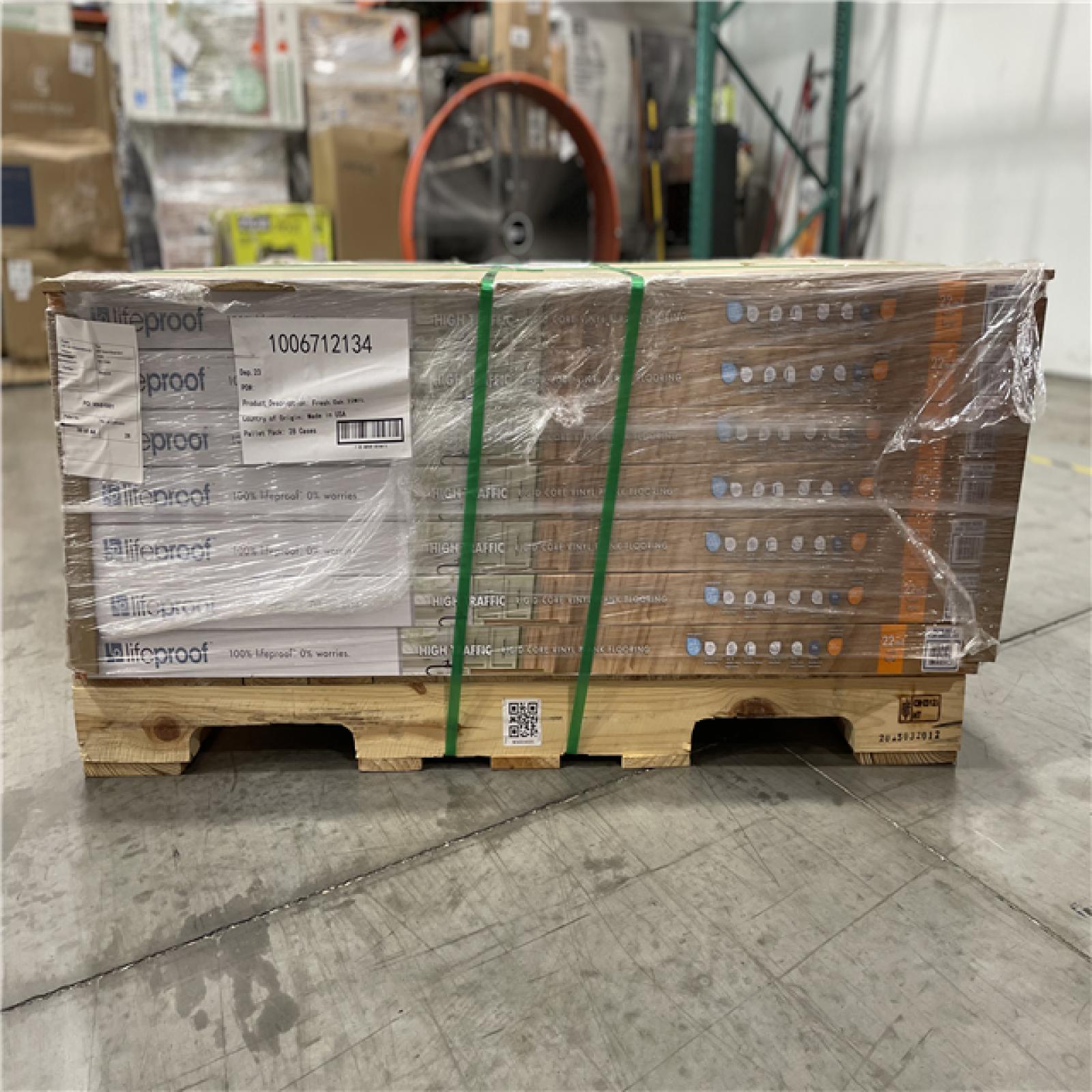 DALLAS LOCATION -LIFEPROOF Fresh Oak 22 MIL x 8.7 in. W x 48 in. L Click Lock Waterproof Luxury Vinyl Plank Flooring (20.1 sqft/case)PALLET-(28 UNITS)