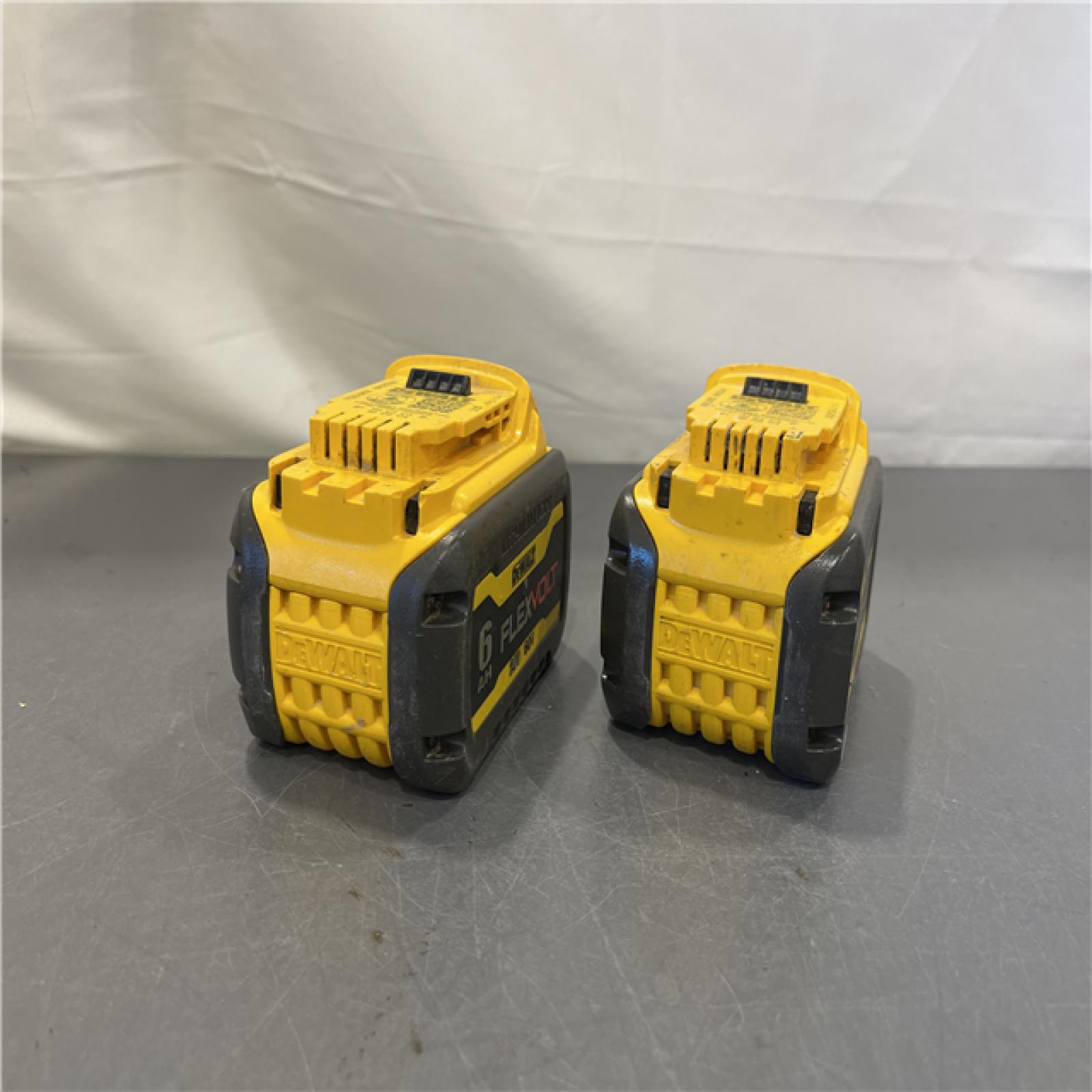 AS-IS - DEWALT FLEXVOLT 20-Volt/60-Volt MAX Lithium-Ion 6.0Ah Battery Pack (2-Pack)