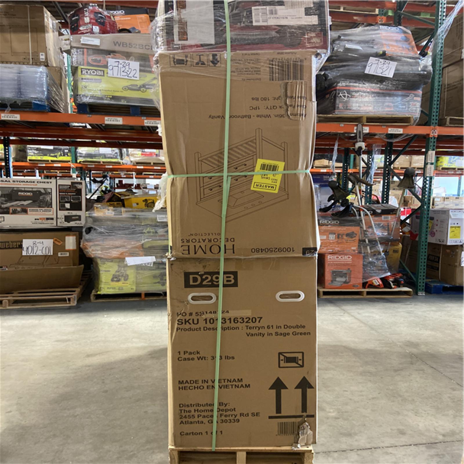 DALLAS LOCATION - AS-IS HOME IMPROVEMENT PALLET
