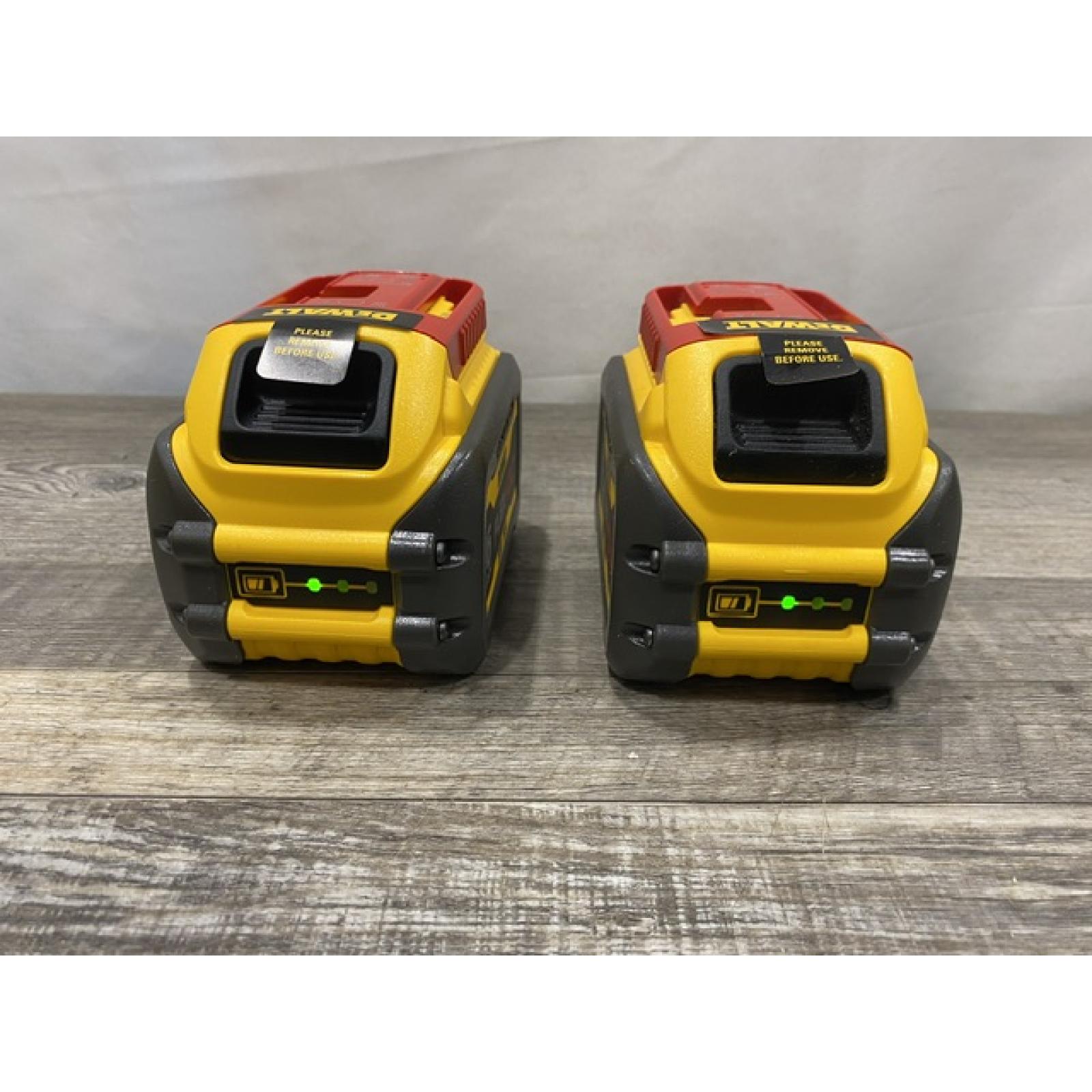 AS-IS DEWALT FLEXVOLT 20V/60V MAX Lithium-Ion 6.0Ah Battery Pack (2 Pack)