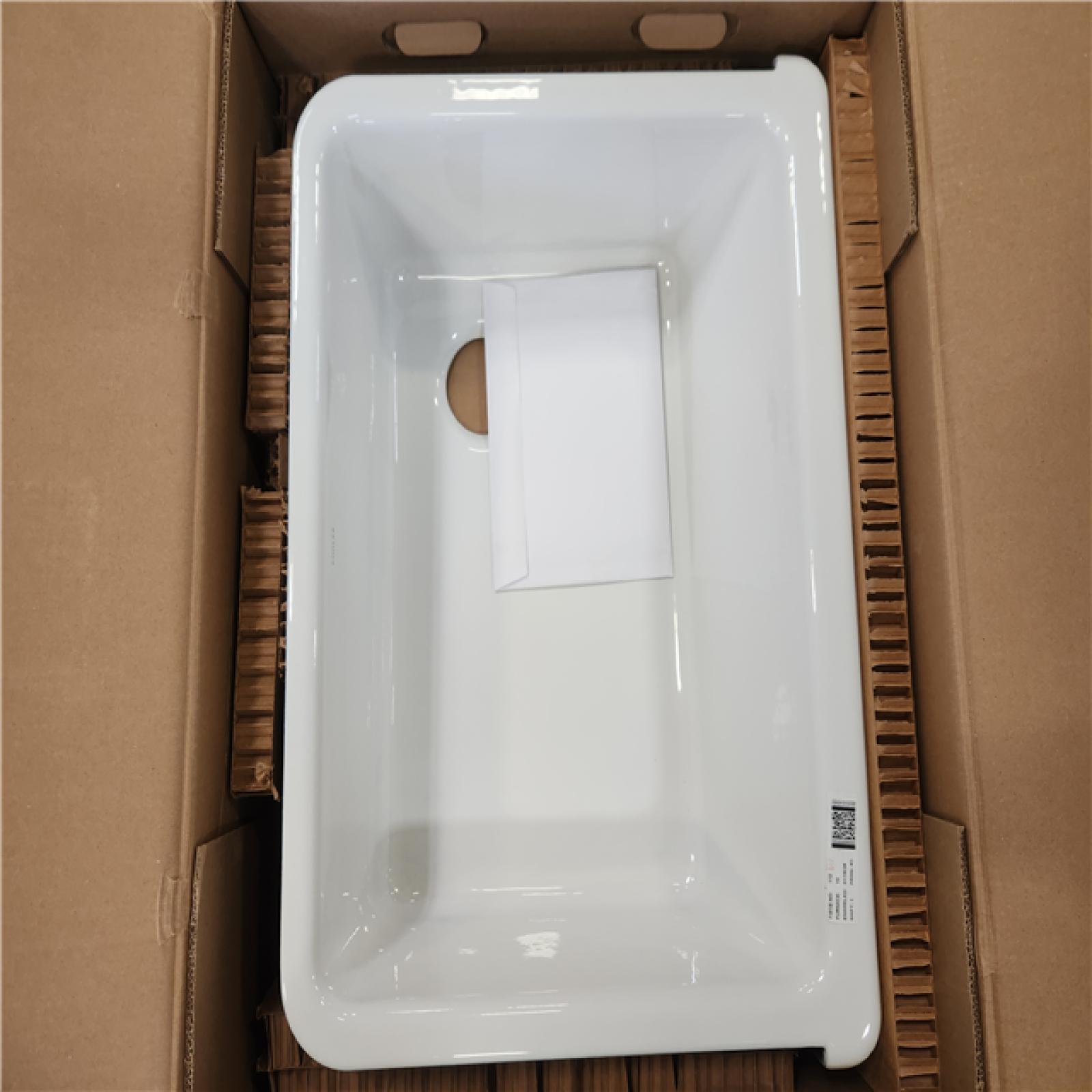 Phoenix NEW KOHLER Whitehaven Farmhouse Apron Front Self-Trimming Cast Iron 30 in. Single Bowl Kitchen Sink in White