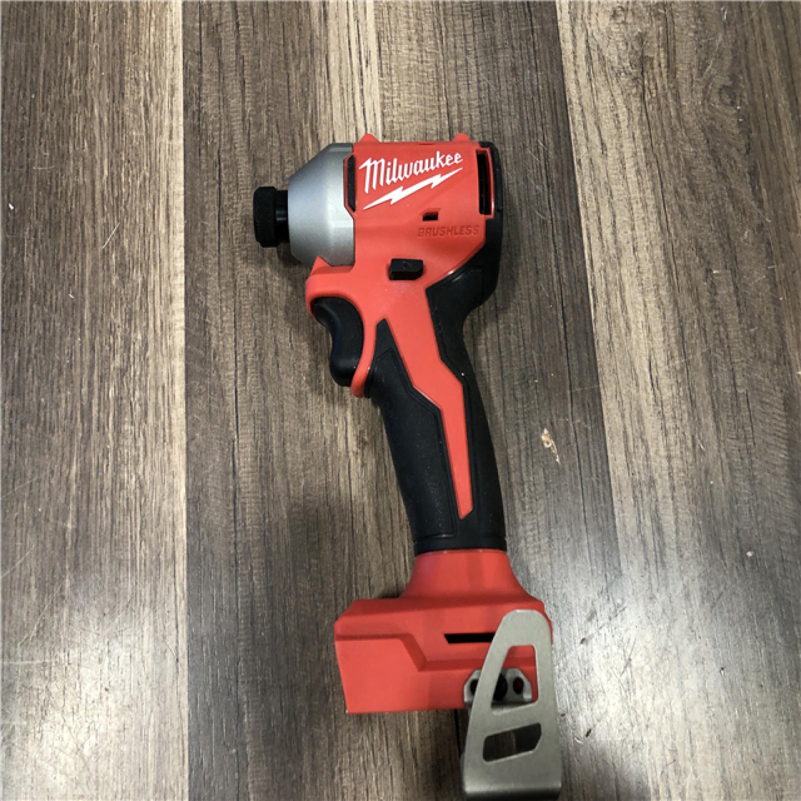 AS-IS Milwaukee 18V Lithium-Ion Brushless Cordless 1/4 in. Compact Impact Driver (Tool Only)