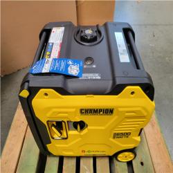 CALIFORNIA AS-IS CHAMPION 6500-WATT GASOLINE AND PROPANE POWERED DUAL FUEL INVERTER PORTABLE GENERATOR