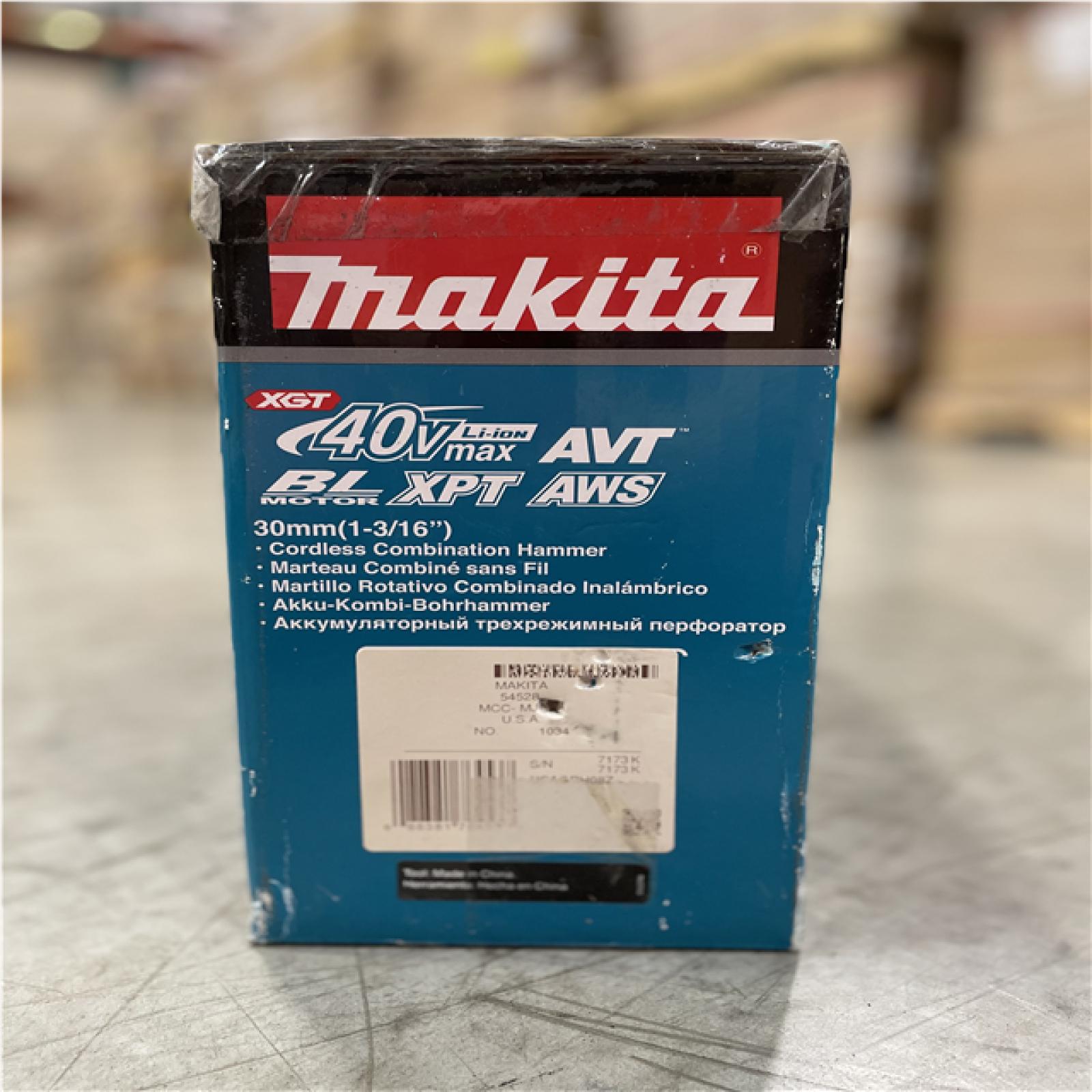 NEW! MAKITA 40V max XGT Brushless Cordless 1-3/16 in. Rotary Hammer