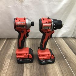 AS-IS Milwaukee 18V Lithium-Ion Brushless Cordless Compact Drill/Impact Combo Kit