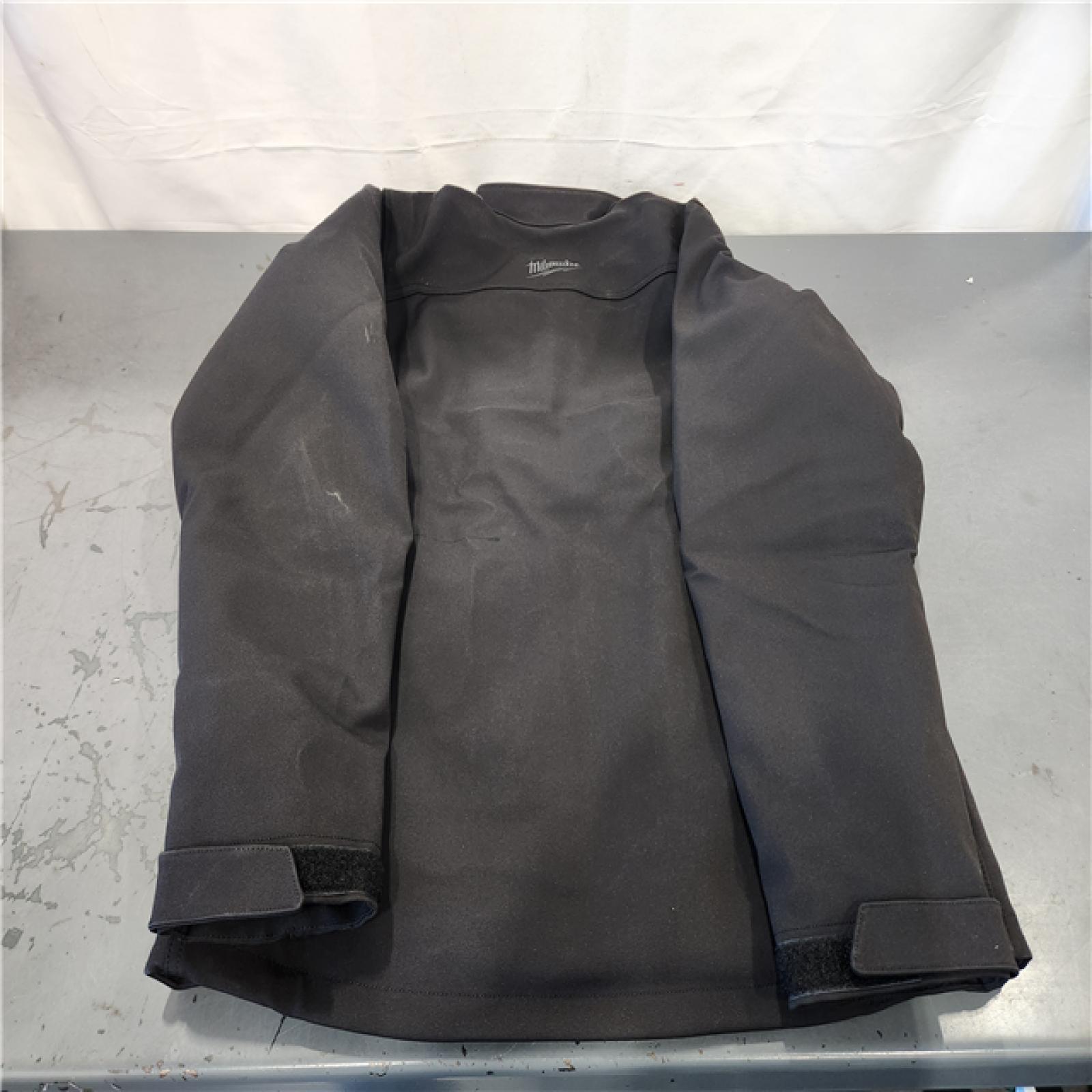 AS-IS- Men's Medium M12 12V Lithium-Ion Cordless TOUGHSHELL Black Heated Jacket (Jacket and Charger/Power Source Only)