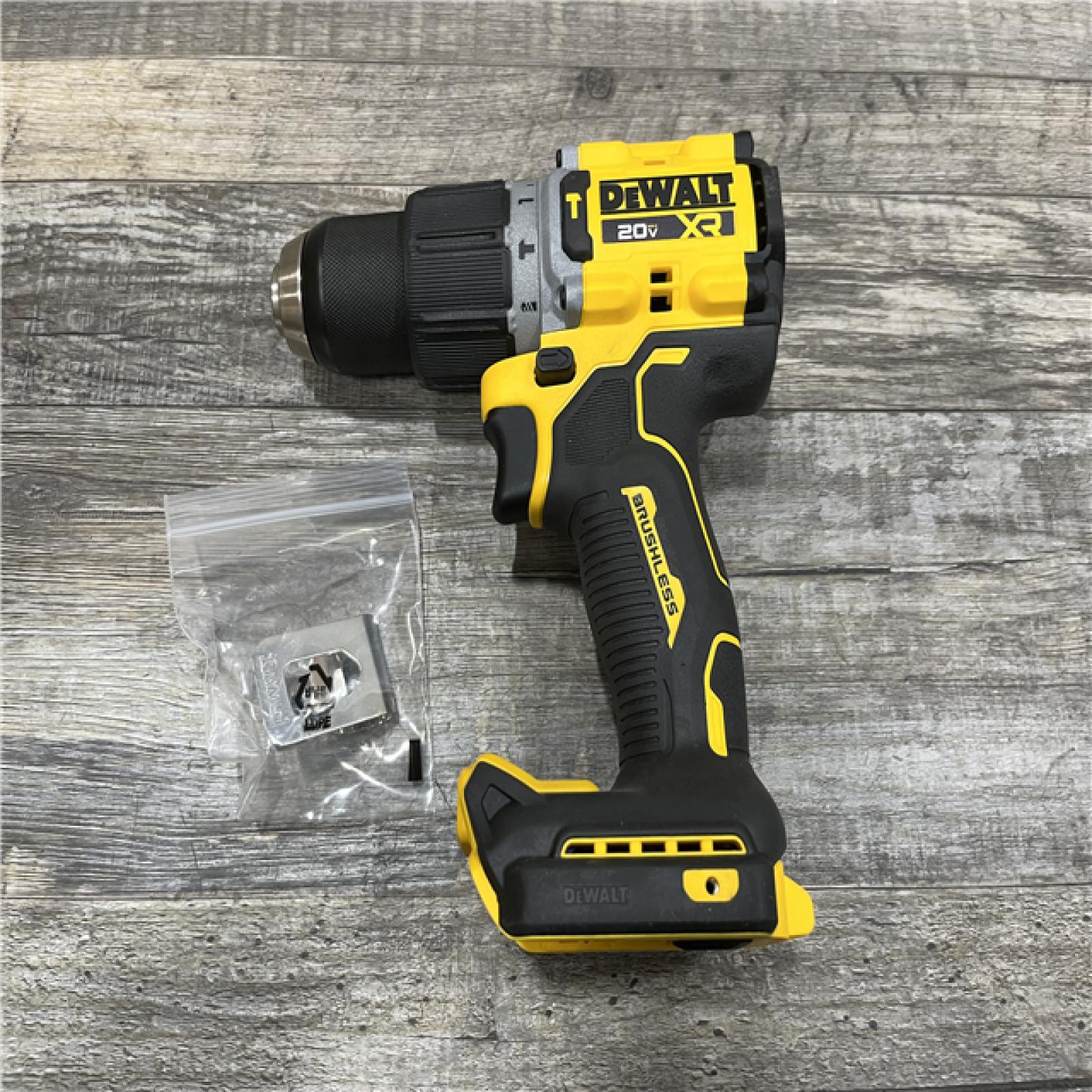 AS-IS DEWALT 20V XR Brushless Cordless 1/2 in. Hammer Drill (Tool-Only)