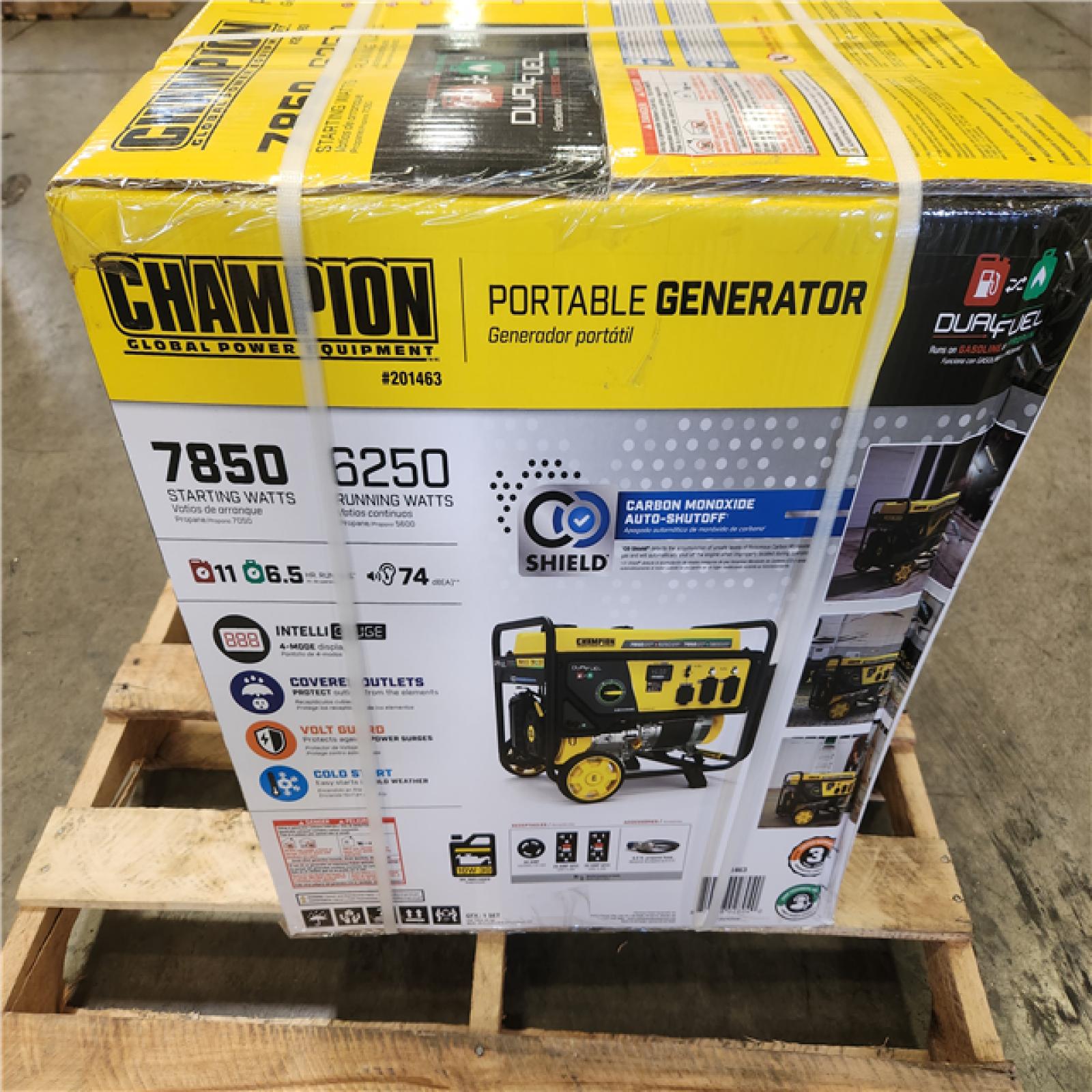Phoenix NEW Champion Power Equipment 7850/6250-Watt Recoil Start Dual Fuel Portable Generator w/ Free 3-Year Warranty for Home Backup and Storm Prep (SEALED)