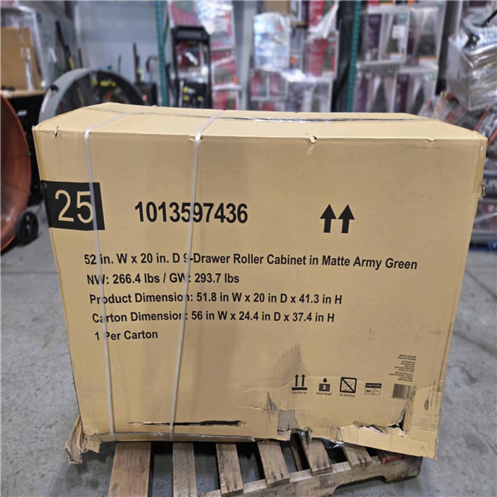 DALLAS LOCATION - AS-IS HUSKY 52IN WORKBENCH MATTE ARMY
