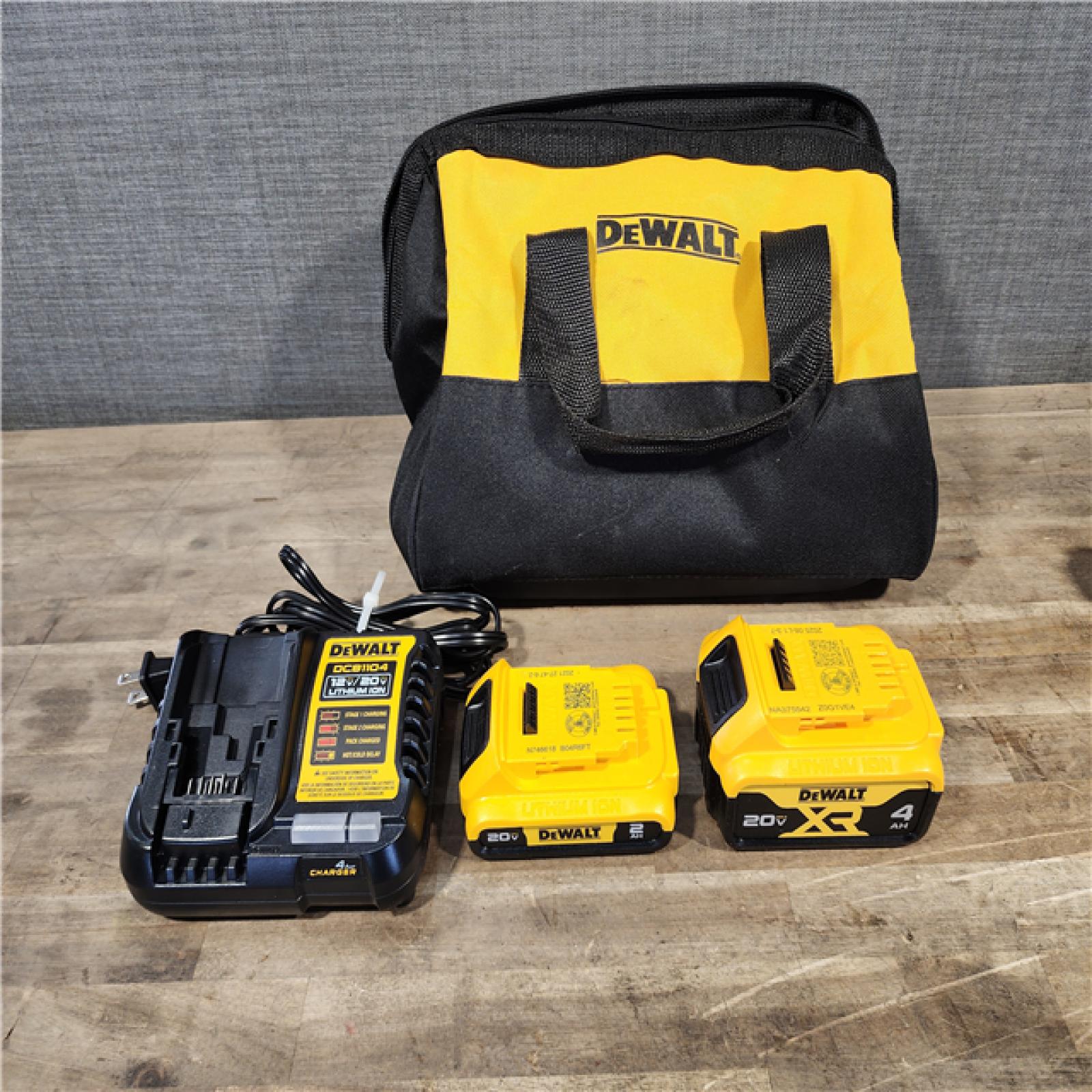 HOUSTON LOCATION - AS-IS DEWALT 2 TOOL COMBO KIT W/ (2) BATTERY & CHARGER