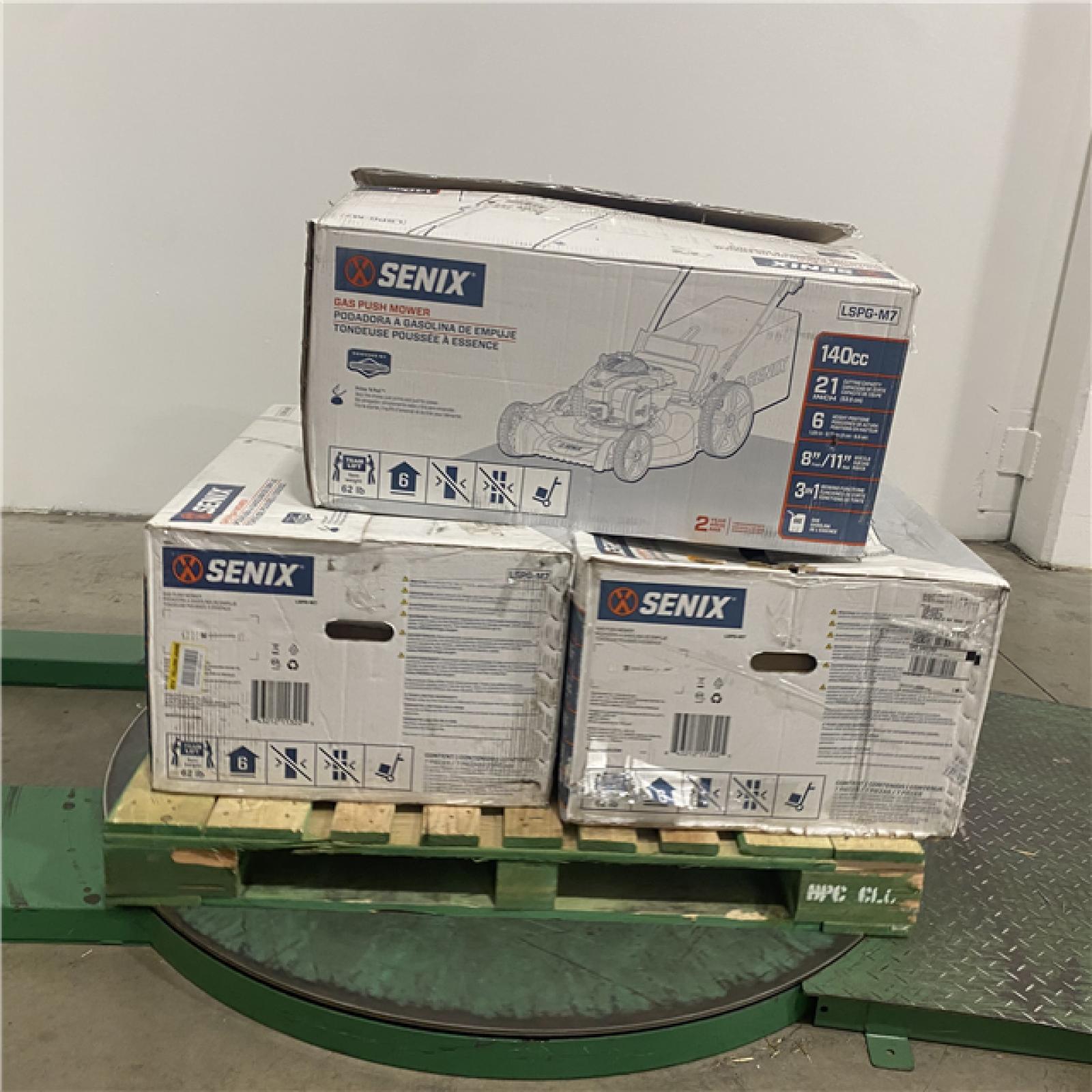 Dallas Location - As-Is  SENIX 21-in Gas Push lawn mower with 140-cc Briggs and Stratton Engine(Lot Of 3)