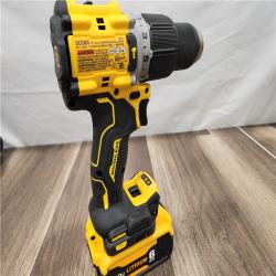 AS-IS DEWALT 20V Lithium-Ion Compact Cordless 1/2 in. Hammer Drill with 6.0 Ah Battery Pack and Charger Kit