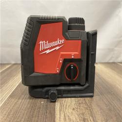 AS-IS Milwaukee 100 ft. REDLITHIUM Lithium-Ion USB Green Rechargeable Cross Line Laser Level with Charger and Alignment Target