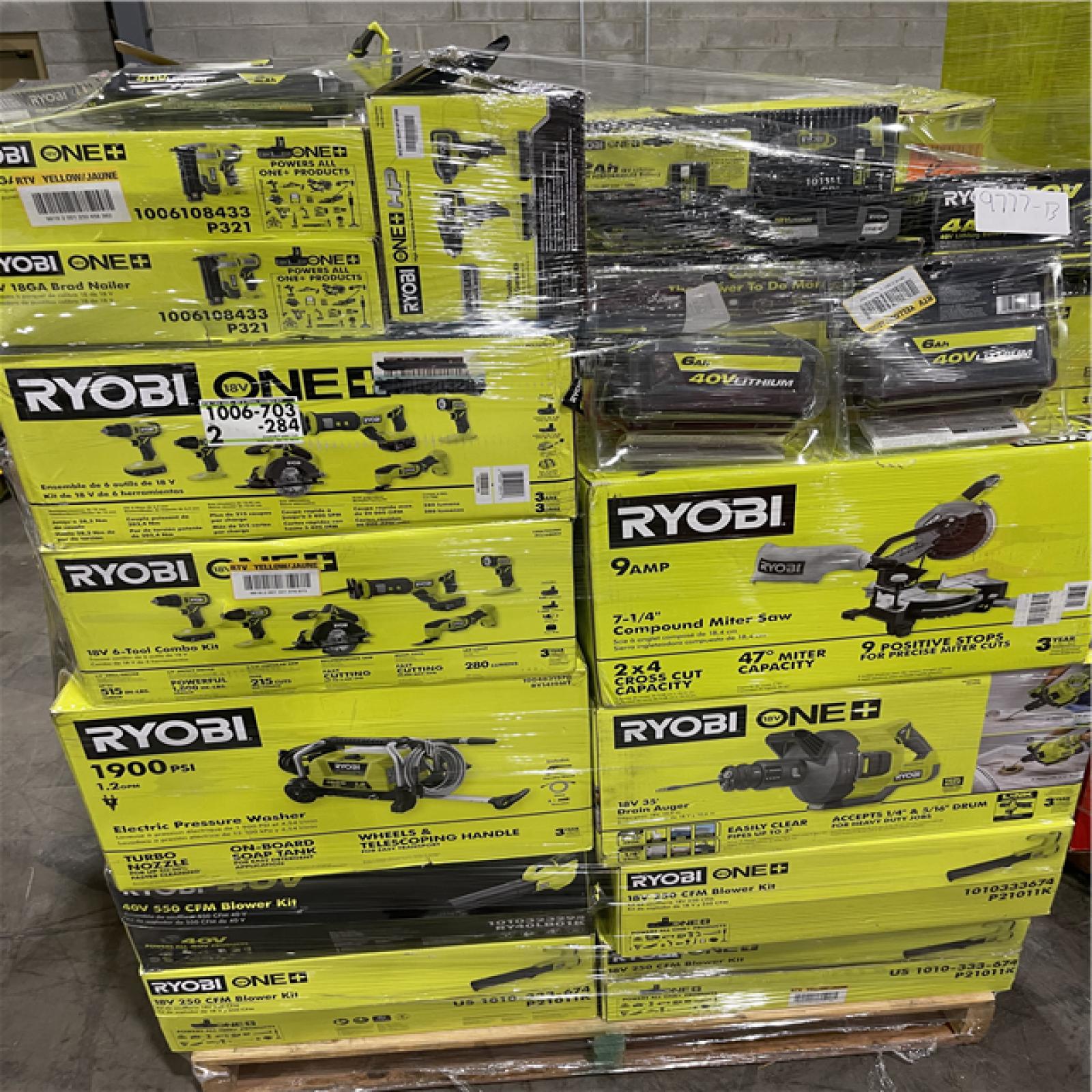 Pittston Location As-Is Power Tools Partial Truckload (16 pallets) 9777-B