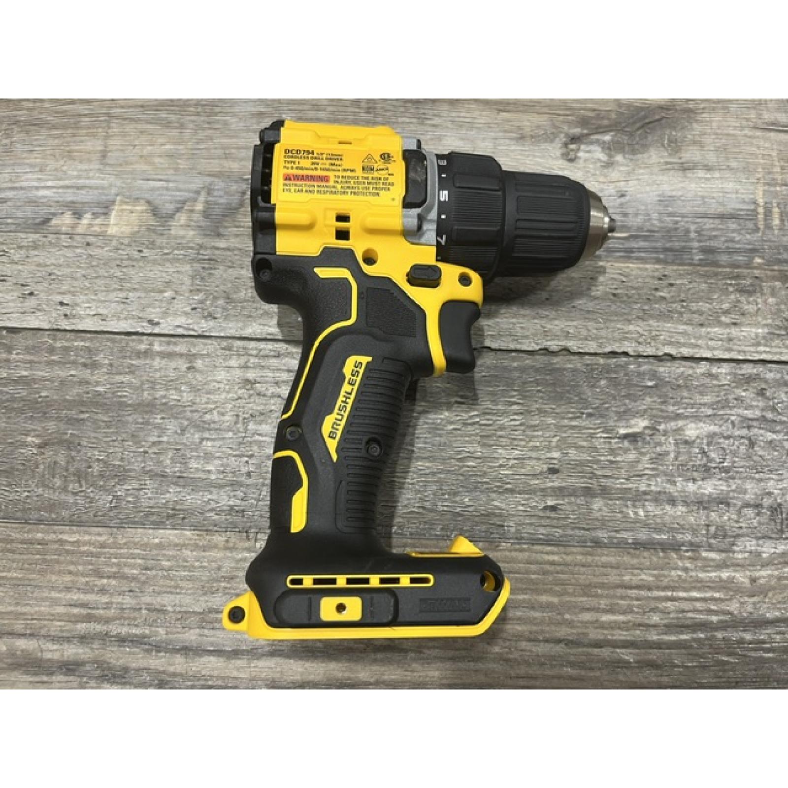 AS-IS DEWALT Atomic 20V Lithium-Ion Cordless Compact 1/2 in. Drill/Driver Kit