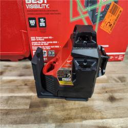 HOUSTON LOCATION - AS-IS Milwaukee-3632-21 M12 Green Beam Laser 360Â° 3-Plane Kit
