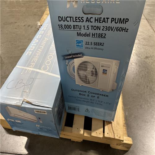 California AS-IS Hessaire Ductless Heat Pump & Air Conditioner