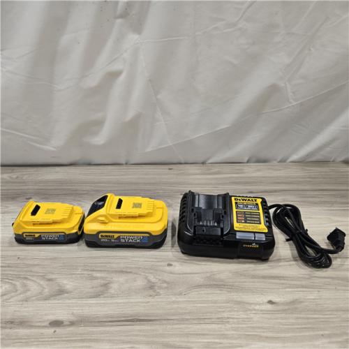 AS-IS Dewalt DCBP315-2C 20V MAX POWERSTACK Lithium-Ion Battery Starter Kit