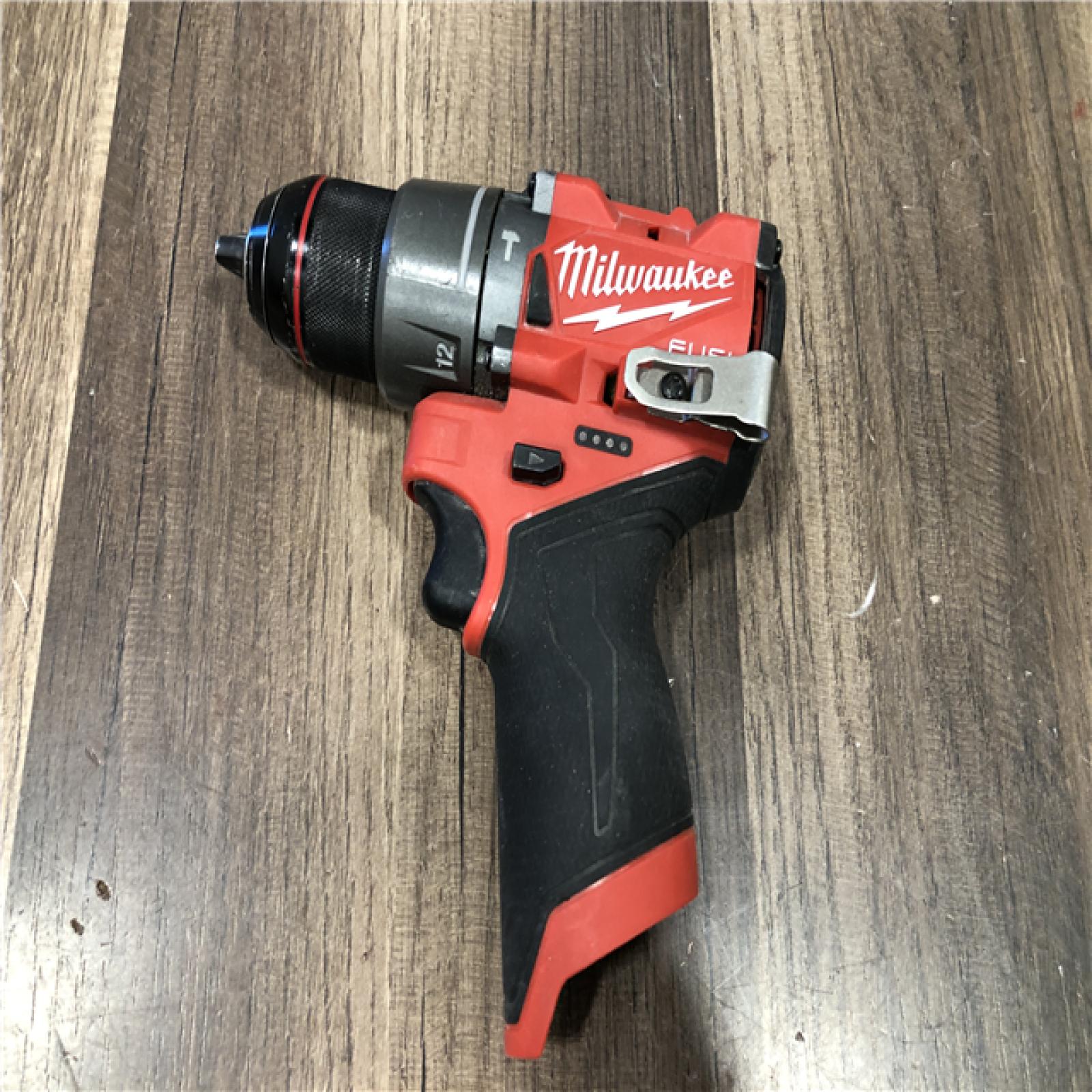 AS-IS Milwaukee  FUEL 12V Lithium-Ion Brushless Cordless 1/2 in. Hammer Drill (Tool-Only)