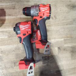 HOUSTON LOCATION - AS-IS (APPEARS LIKE NEW) Milwaukee FUEL 18V Lithium-Ion Brushless Cordless Hammer Drill and Impact Driver Combo Kit