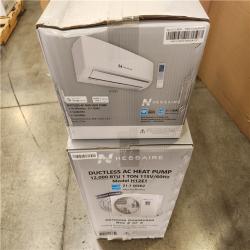 Phoenix NEW Hessaire DIY 22 SEER2 12 000 BTU Wi-Fi 1-Ton Ductless Mini Split Air Conditioner and Heat Pump Variable Speed Inverter-115-Volt (SEALED)